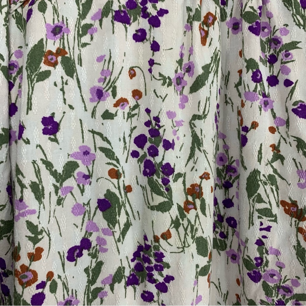 Caslon Floral Bell Sleeve V Neck Blouse, size XXL - Picture 5 of 9